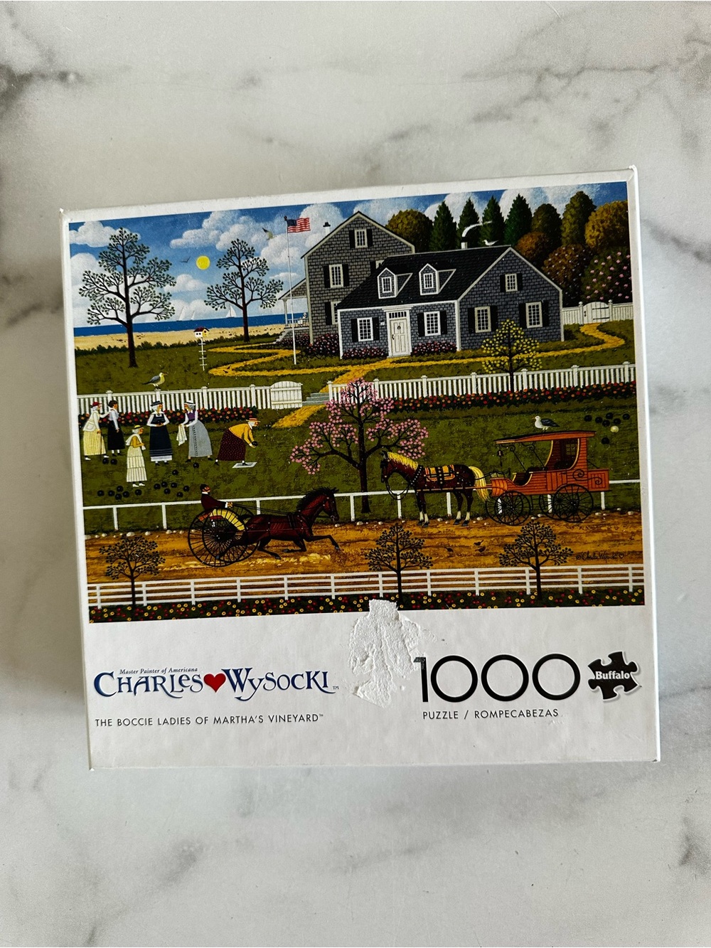Charles Wysocki - The Boccie Ladies of Martha's Vineyard - 1000 Piece Puzzle